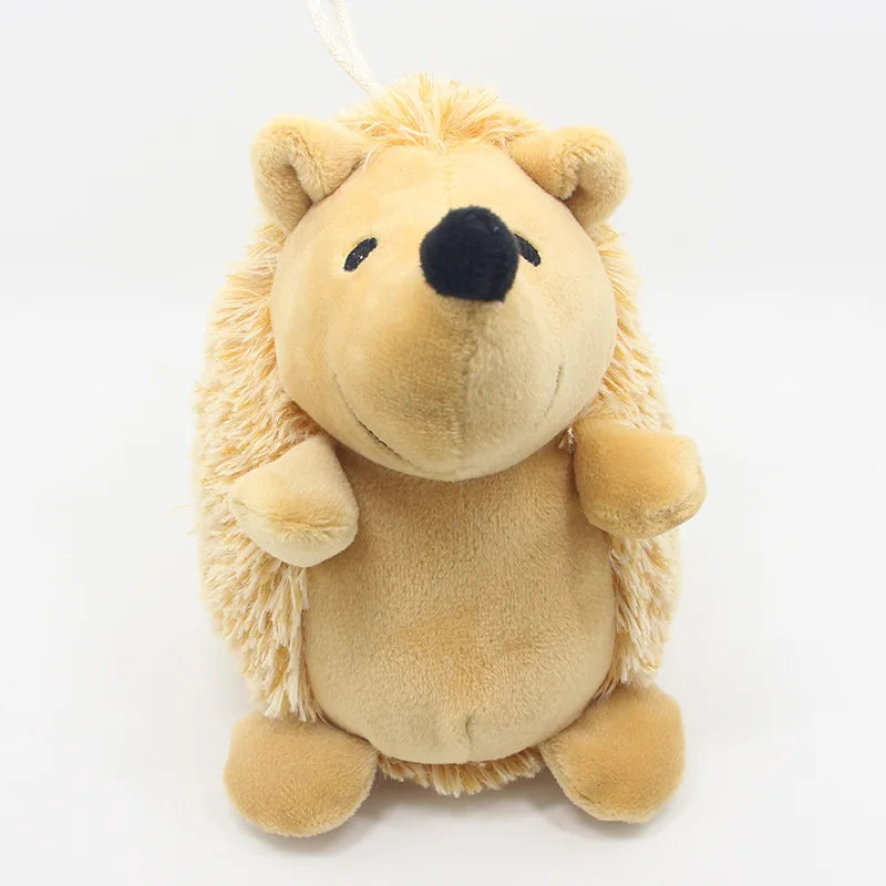 Hedgehog Plush Dog Toy – Squeaky & Bite-Resistant 🦔🐾