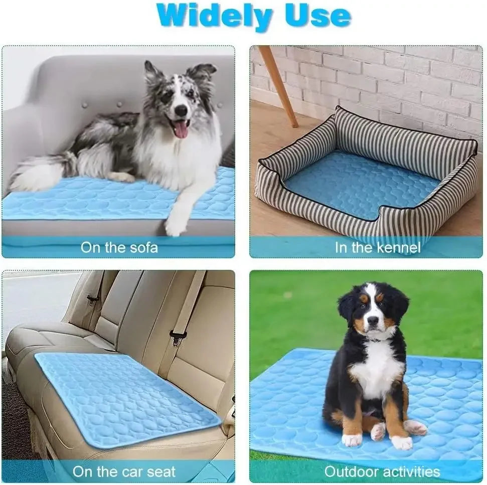 NONOR Dog Cooling Mat – Breathable Summer Pet Bed for Dogs & Cats, Self-Cooling Pad for Crate, Kennel & Car Seat
