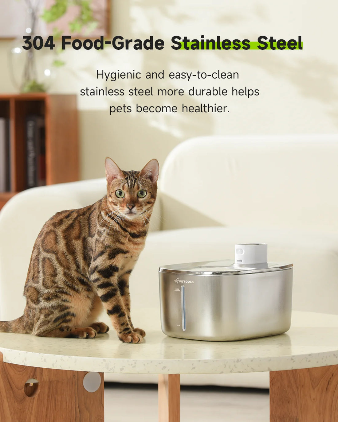 🐾 APETDOLA 4L Wireless Cat Water Fountain – Auto Sensor Pet Drinking Dispenser