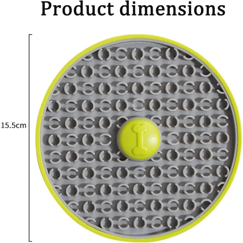 🐶 Dogs Slow Feeder Lick Mat – Suction Cup Hanging Pet Anxiety Relief Food Plate