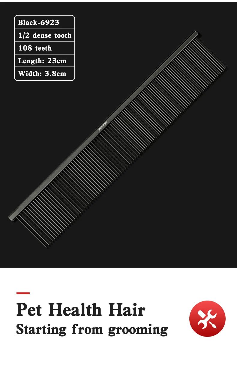 Pet Piano Comb – Dual-Sided Grooming Tool for Dogs & Cats | De-shedding & Knot Removal Brush