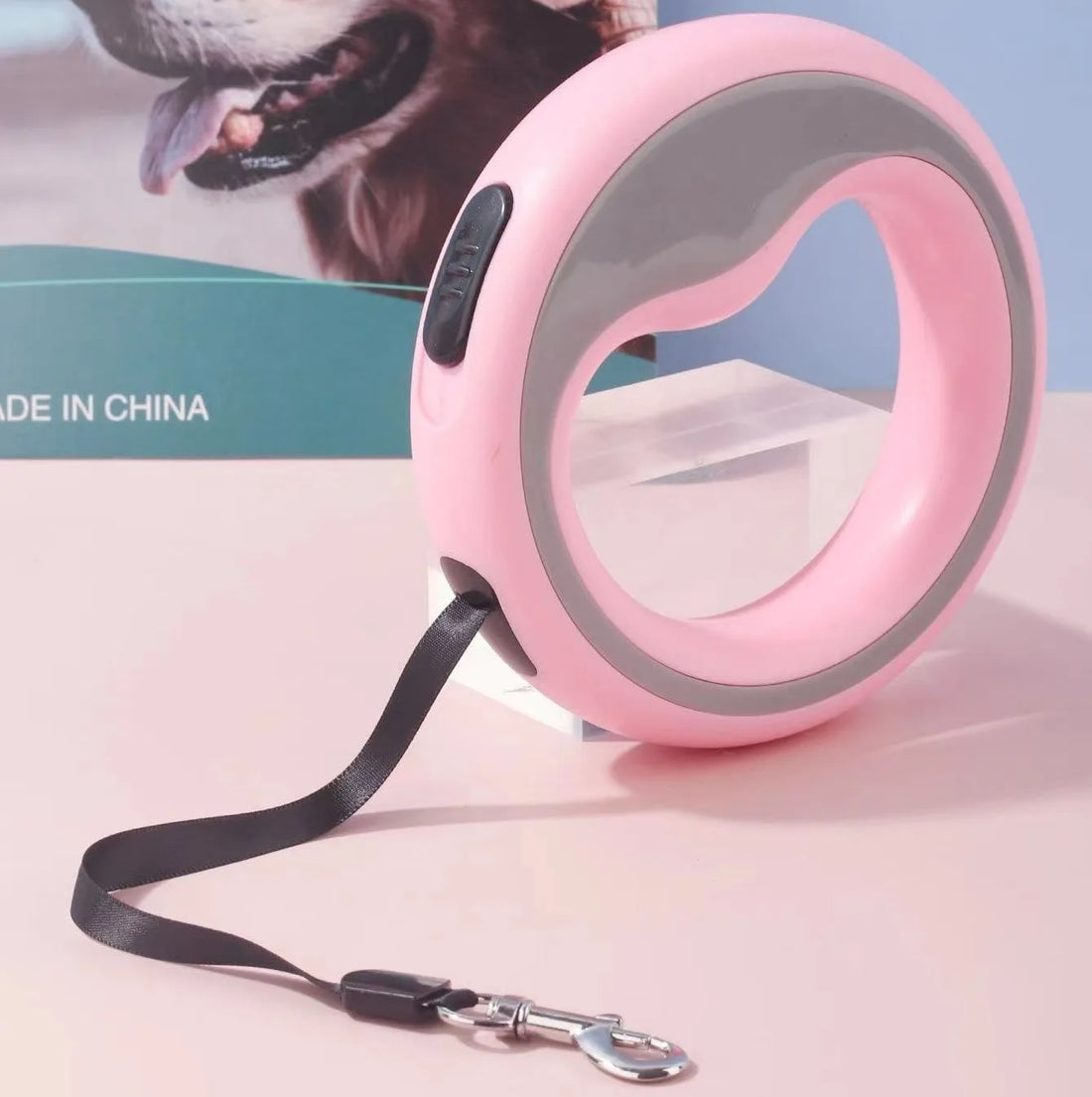 🐾 Automatic Retractable Dog Leash – 98" Shock-Absorbent Lead with Lock Button