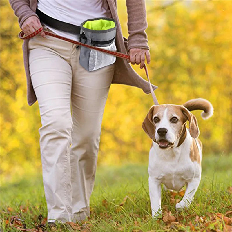 Multifunctional Dog Training Treat Pouch – Pet Snack & Food Bag with Waist Strap & Crossbody Option for Puppy Walking & Training