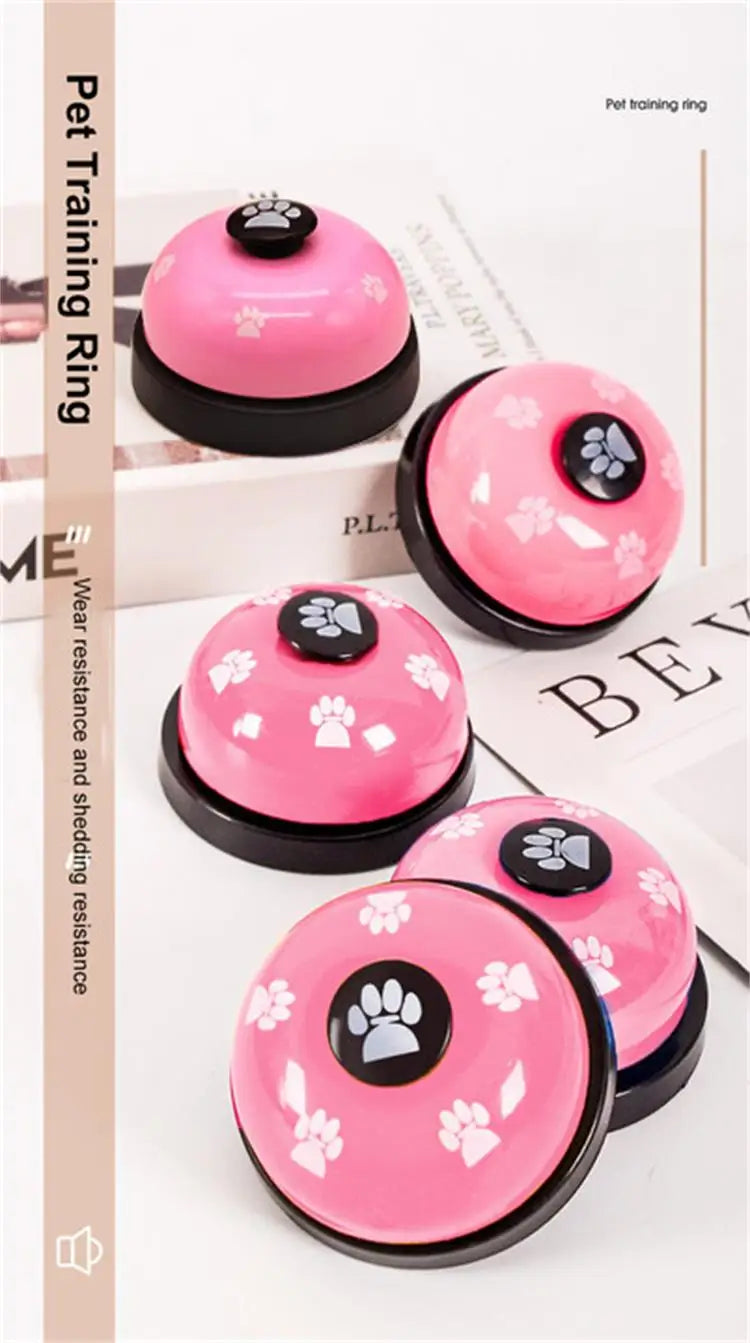 1pc Small Bell Footprint Dog Training Toy – Interactive Puppy Chew Toy for Teddy & Small Dogs