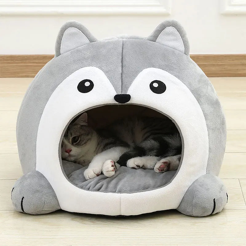 Ultra-Soft Cat Bed – Cozy Pet Basket Sofa, Small Dog Lounger, Kitten Cave
