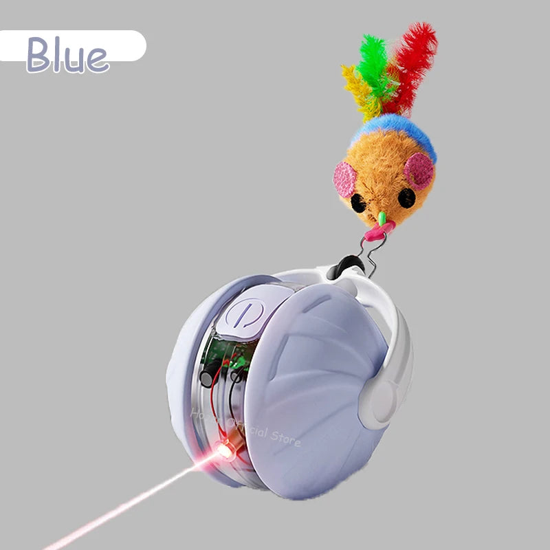 Infrared Interactive Cat Ball Toy – Rechargeable Rolling Tail Toy Imitating Mouse