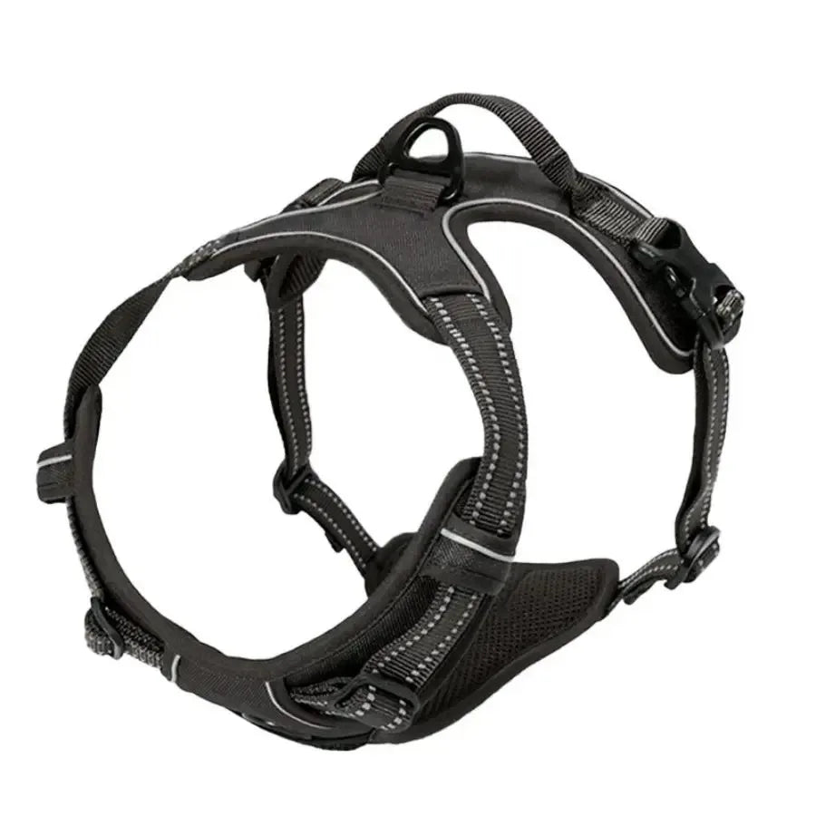 🐶 All-in-One Dog Collar, Harness & Leash Set – Leather Design for Small & Medium Dogs