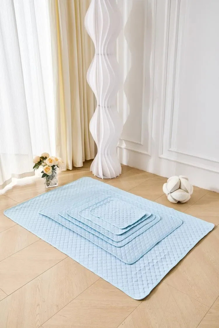 Waterproof Ice Silk Cooling Pet Pad – Breathable Chill Mat for Dogs & Cats in Hot Weather