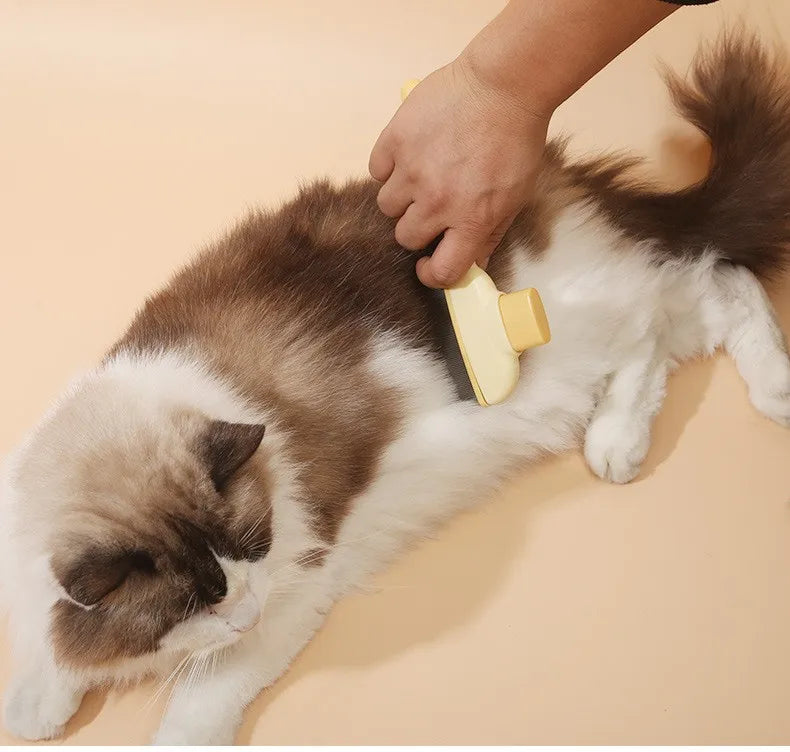 Self-Cleaning Pet Grooming Brush – Dog & Cat Hair Remover Comb with Massage Bristles