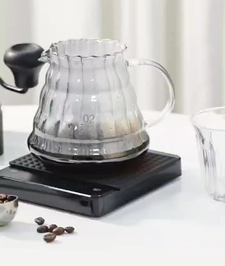 ☕ Digital Rechargeable Coffee Scale with Timer – LED Screen, USB Charging, 3kg Max, 0.1g Precision